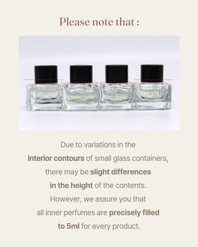 Foellie Inner Perfume mini bottle on travel-friendly case for easy packing.