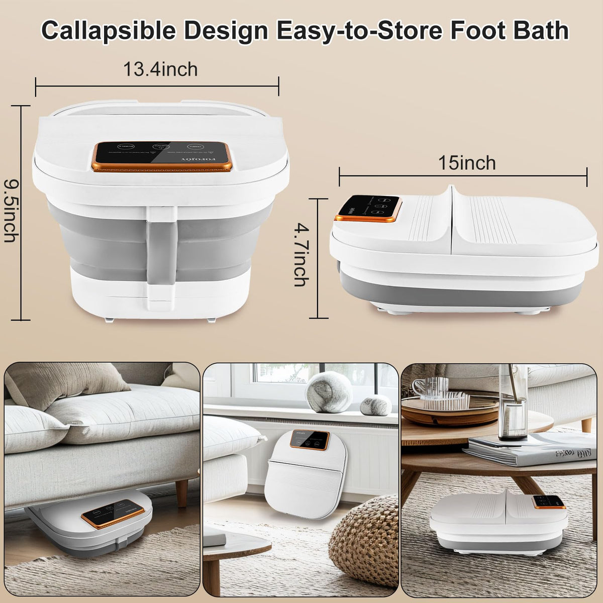 FOFOJÔY red light therapy warms feet and promotes relaxation.