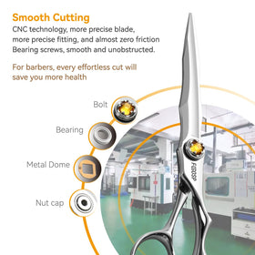 FOGOSP VG10 steel close-up showing durable, razor-sharp blades