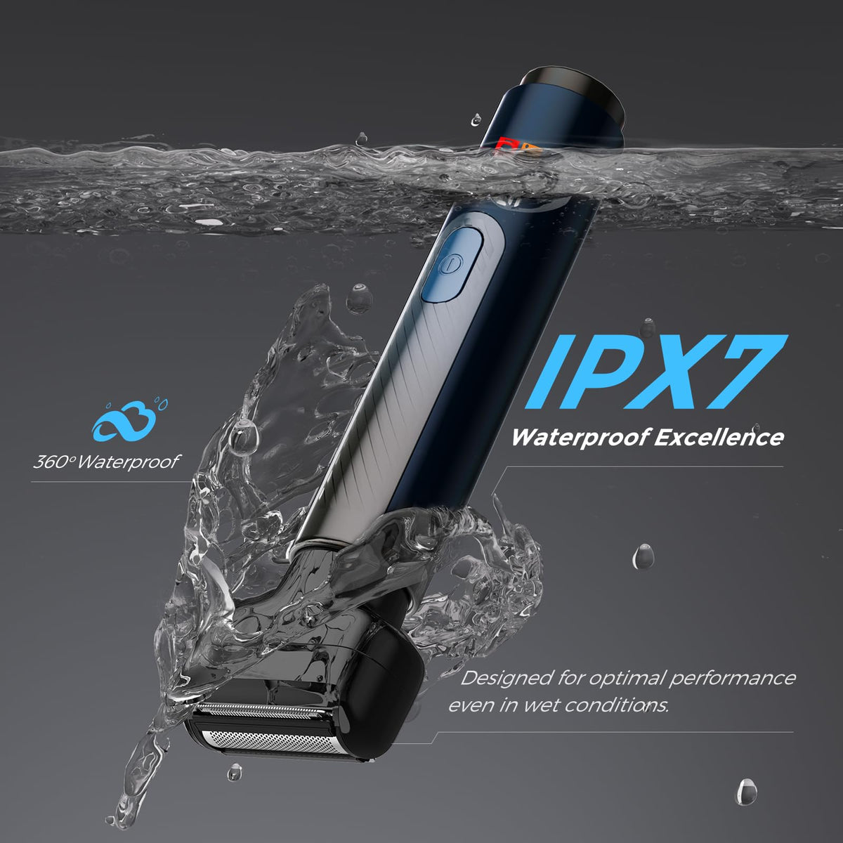 FOKE IPX7 waterproof design supports wet use in the shower