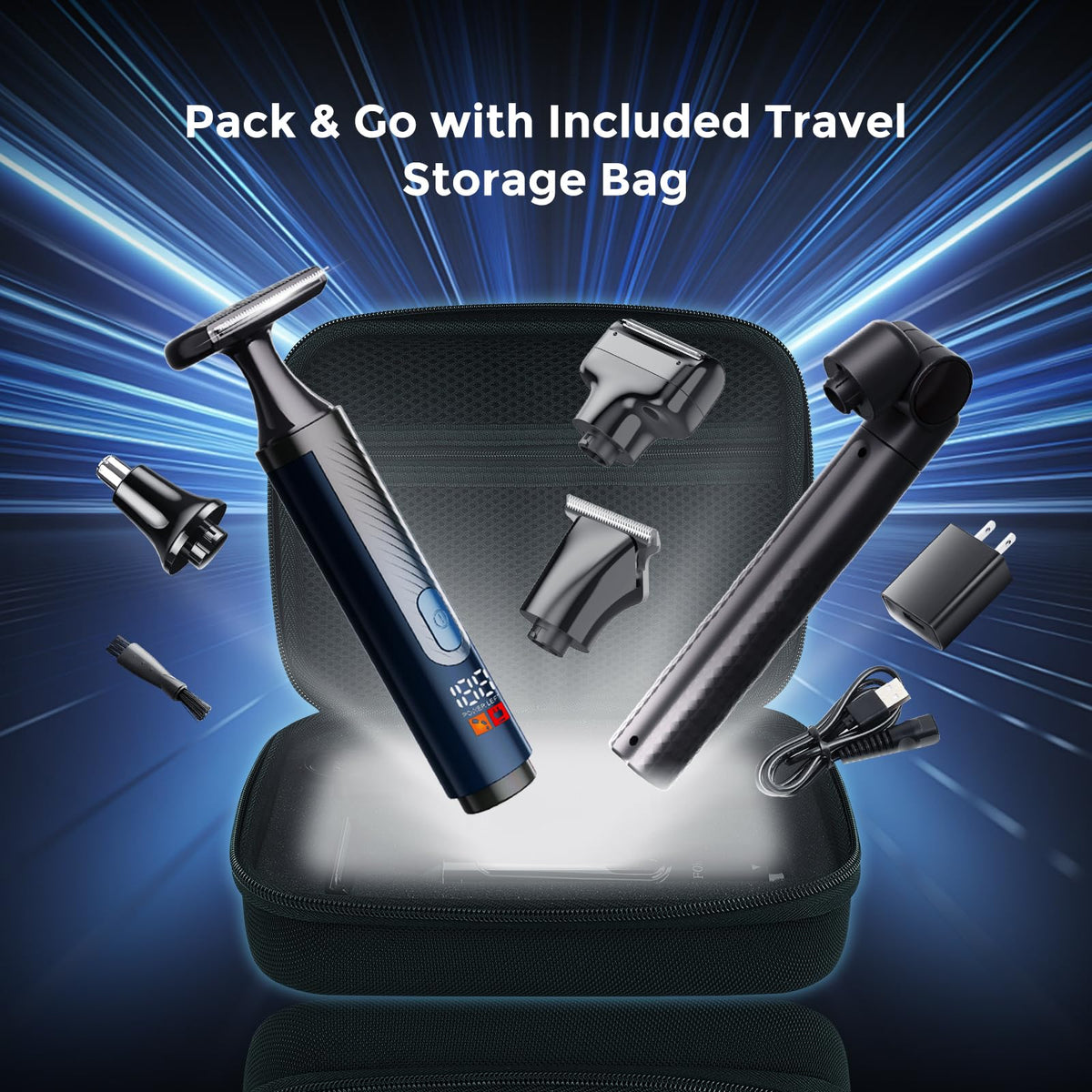 FOKE safety travel lock keeps the shaver secure during transport