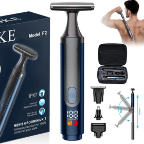 FOKE back shaver with ultra-wide 2-inch head for smooth back shaving
