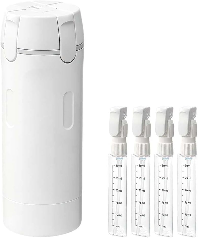 FOLALIFE 4-in-1 travel dispenser main bottle demonstrating compact storage for toiletries on the go.