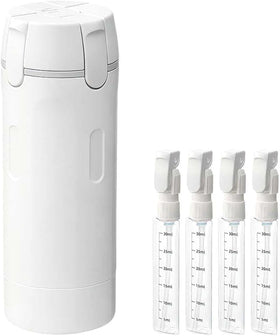 FOLALIFE 4-in-1 travel dispenser main bottle demonstrating compact storage for toiletries on the go.