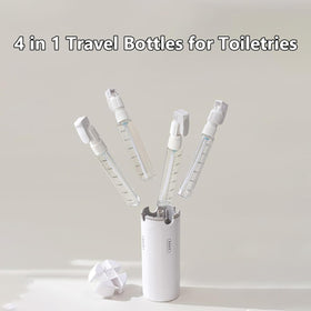 FOLALIFE compact main bottle and 4 small bottles are TSA-friendly for easy packing.