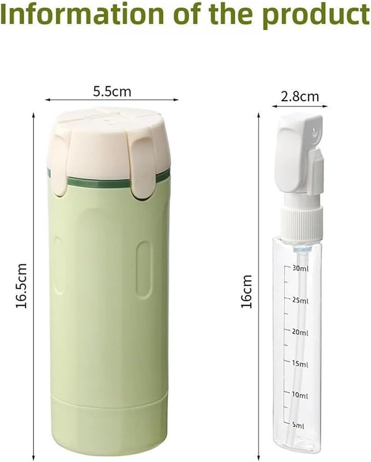 FOLALIFE leak-proof caps protect contents during travel for safe packing.