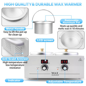 Folconroad aluminum shell wax heater with durable build.