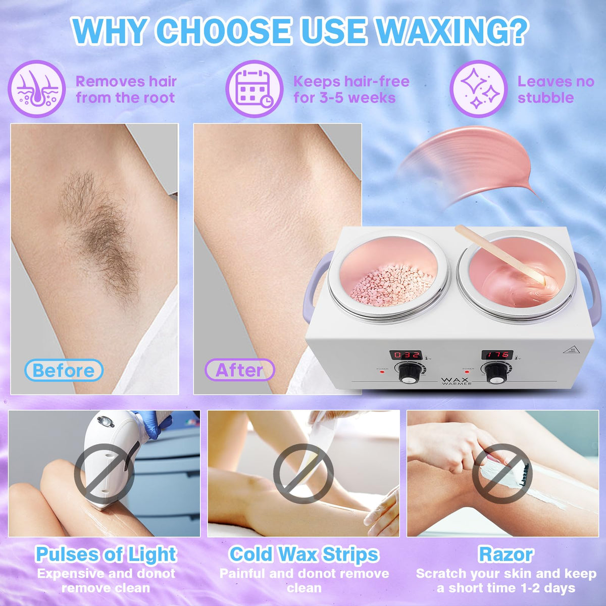 Folconroad home waxing setup for convenient at-home sessions.