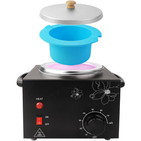 Folconroad portable wax warmer with a single black pot for easy at‑home waxing sessions