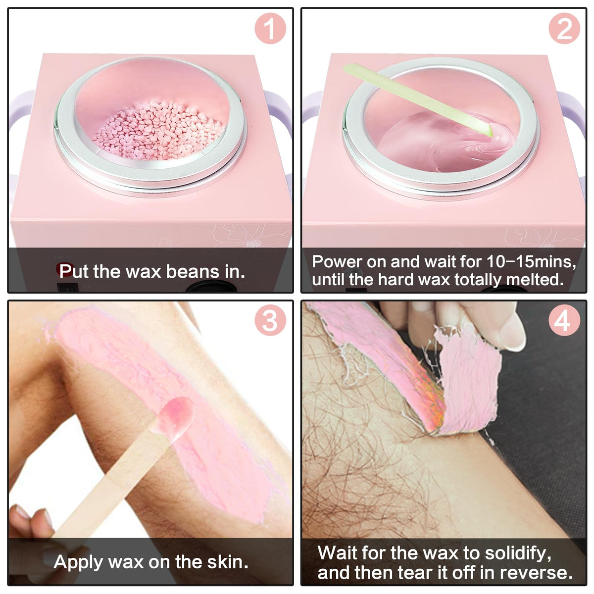 Folconroad wax warmer ideal for hands, feet, face and body waxing at home.