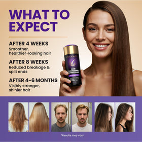 Color-treated hair protected by FOLICARE's gentle formula in natural light.