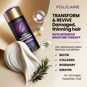 FOLICARE packaging highlights a clean, sulfate-free formula.