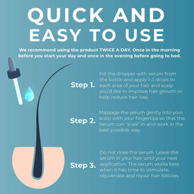Folliboost application scene illustrates smooth, non-greasy feel during routine use