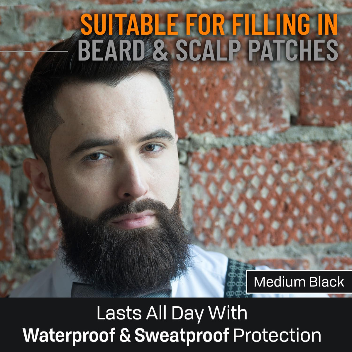 Follicle Booster All-Day Hold keeps beard color intact from morning to night.