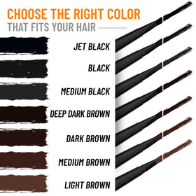 Follicle Booster Beard Pen color swatch deep dark brown for shade match.