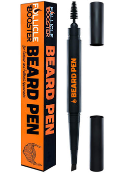Follicle Booster Beard Pen packaging for easy at-home grooming.
