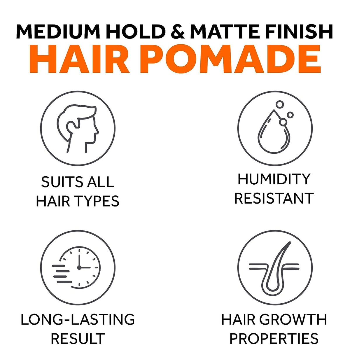 Follicle Booster thickening pomade close-up on breathable formula.