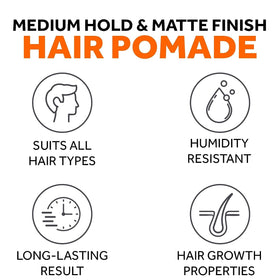 Follicle Booster thickening pomade close-up on breathable formula.