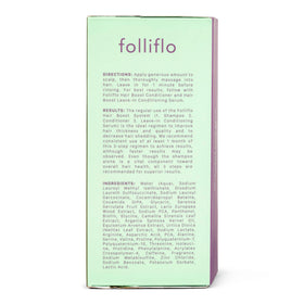 Folliflo Hair Boost Shampoo daily cleanse supports thicker-looking strands.