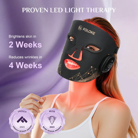 Foloke mask interior silicone surface contacting skin during use.
