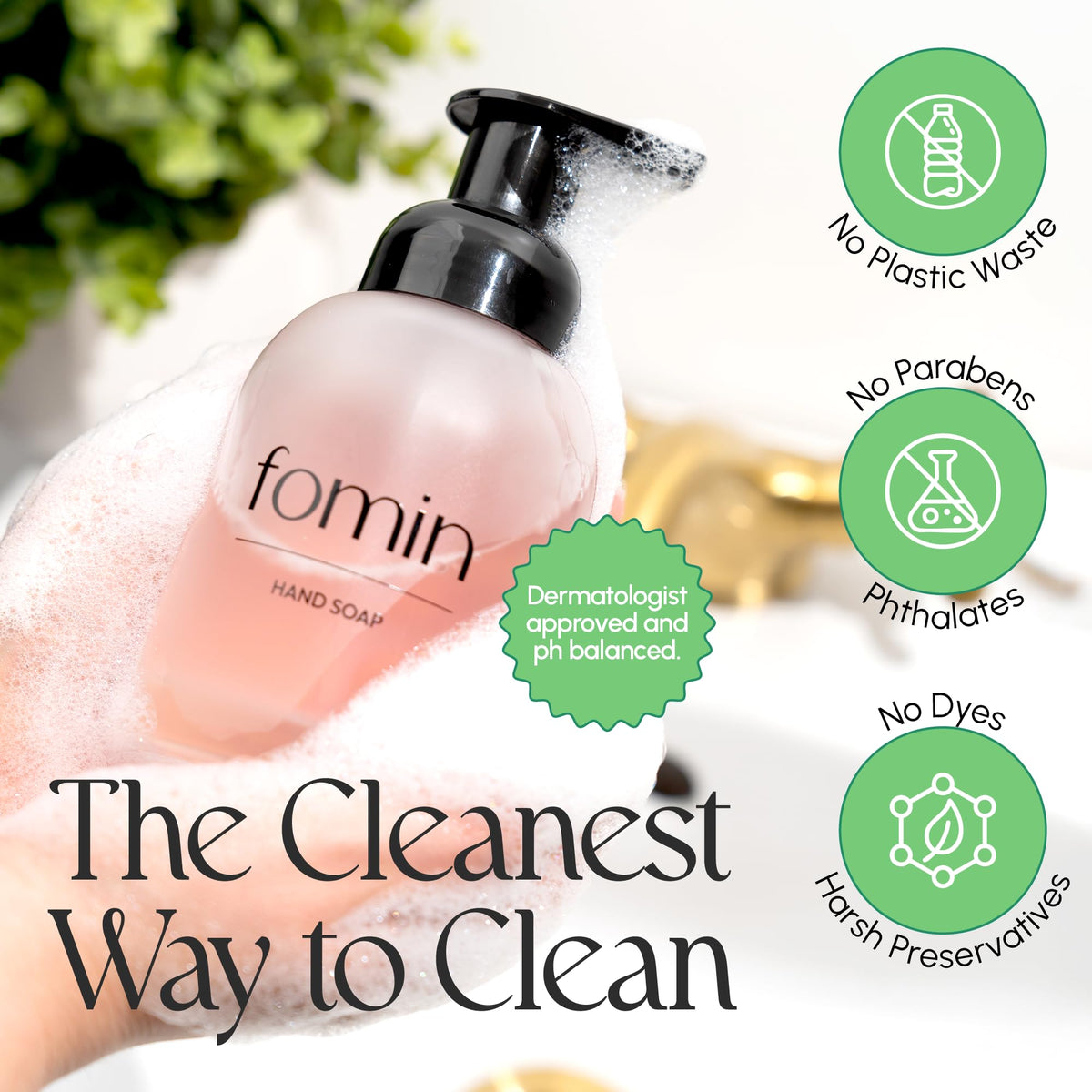 Skin-friendly, natural ingredients deliver gentle cleansing and soft hands.