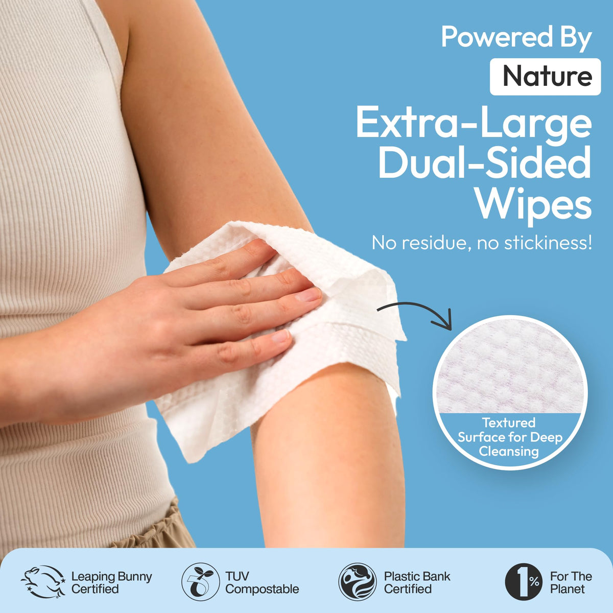 FOMIN wipes use biodegradable materials for planet-friendly daily use