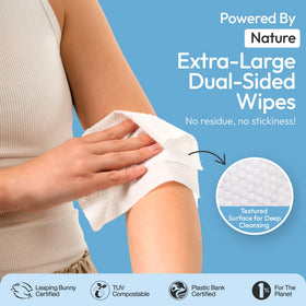 FOMIN wipes use biodegradable materials for planet-friendly daily use