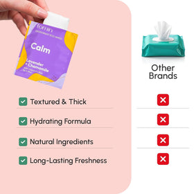 FOMIN travel wipe sachet opening for quick refreshing anywhere