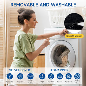 FondleFeeling removable machine-washable cover for easy care