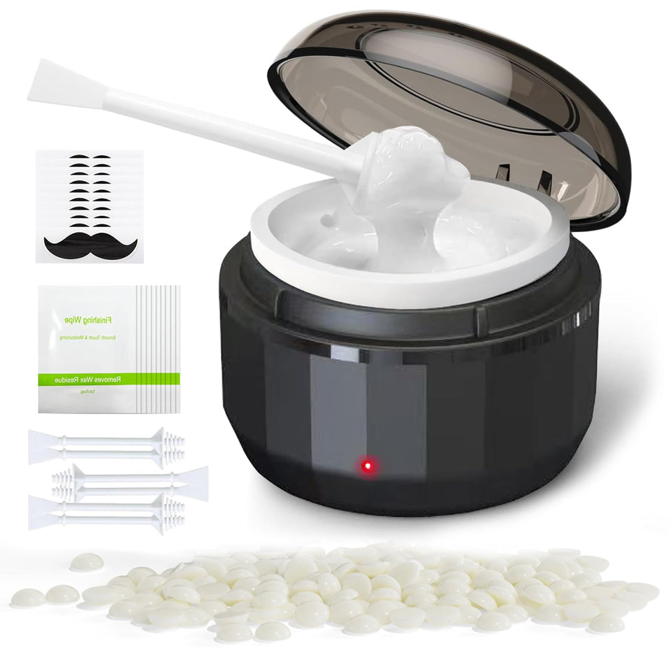 FONESO nose wax kit with warmer for fast at-home grooming.