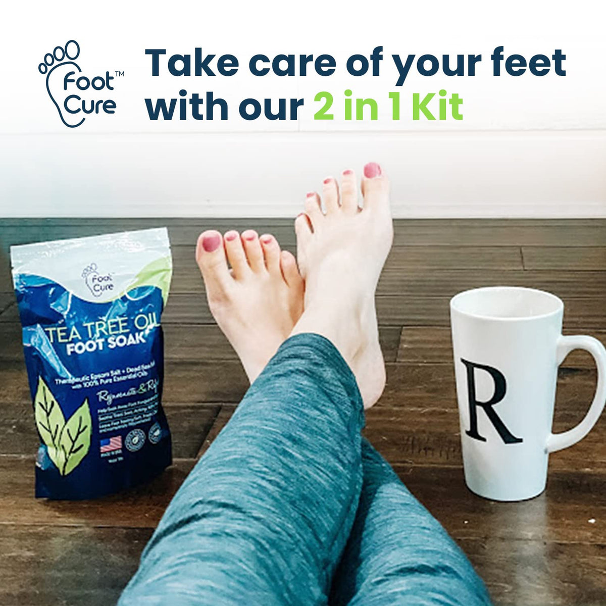 FOOT CURE Spa at home atmosphere with foot care products