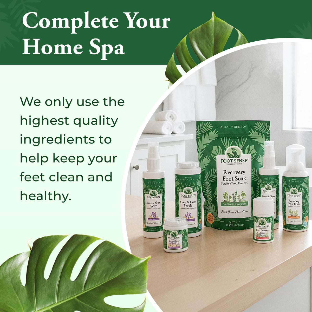 Aromatics rise from Foot Sense Tea Tree Oil Detox Foot Soak during use.
