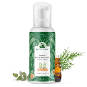 Foot Sense Tea Tree Oil Foaming Wash bottle for refreshed feet and skin