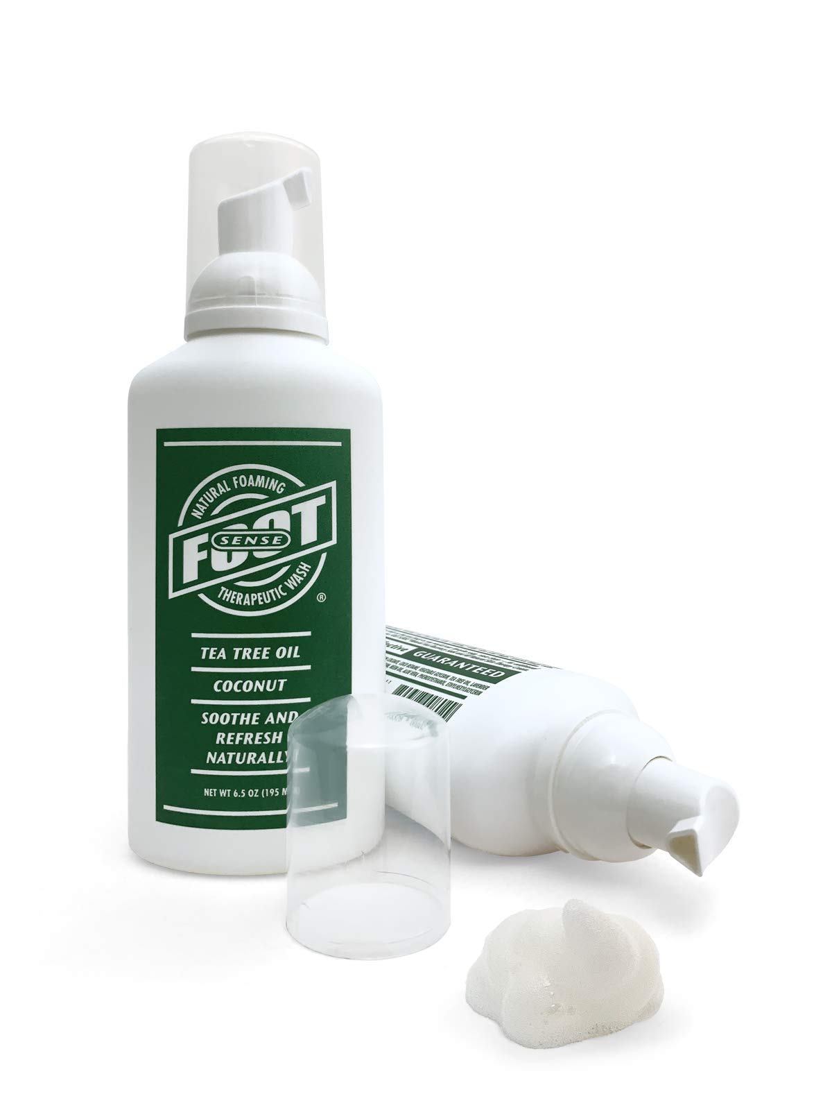 Foot Sense Tea Tree Wash lather ready to refresh after workouts
