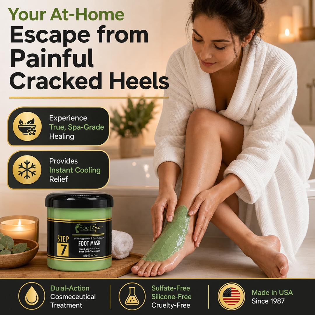 FootSpa at-home spa setup with mask prepared for use