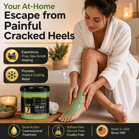 FootSpa at-home spa setup with mask prepared for use