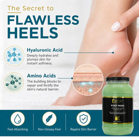 FootSpa creamy texture enables a relaxing pedicure massage with deep hydration.