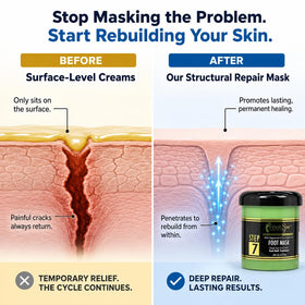 FootSpa Foot Repair Mask cream texture ready to apply