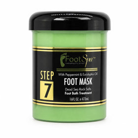 FootSpa Foot Repair Mask packaging showcases premium heel care benefits