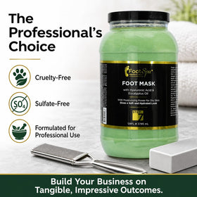 FootSpa gallon-pack backbar use helps salons streamline service and inventory.