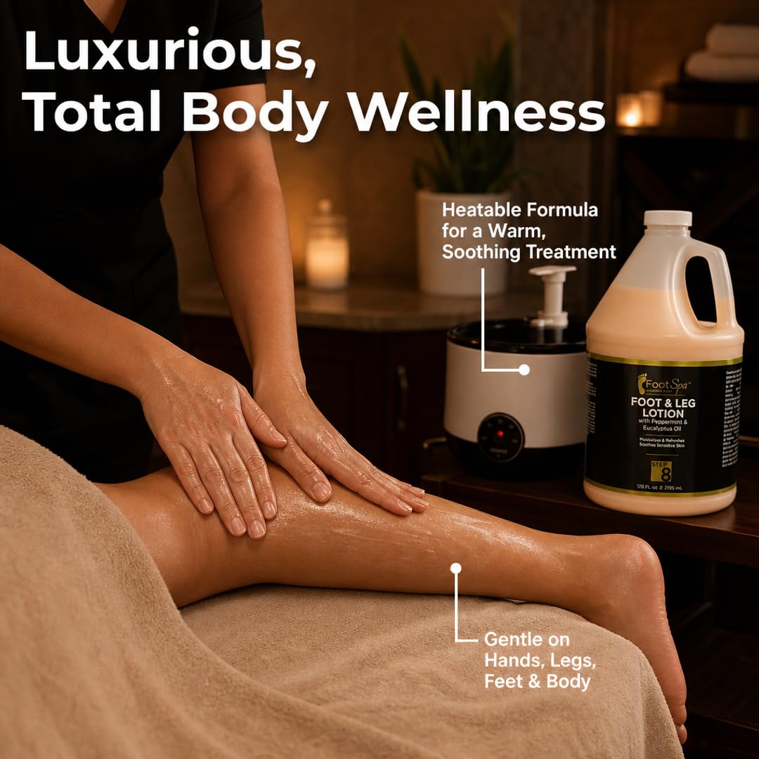 FootSpa peppermint eucalyptus scent enhances spa ambiance during treatment