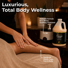 FootSpa peppermint eucalyptus scent enhances spa ambiance during treatment