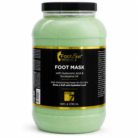 FootSpa professional pedicure treatment bottle promotes salon efficiency and bulk use.