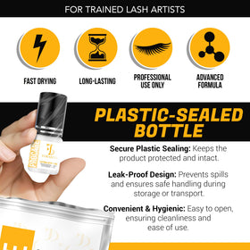 Forabeli Pro Care eyelash glue is latex-free for safer salon use.