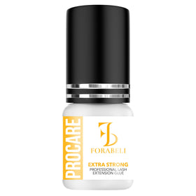 Forabeli Pro Care eyelash glue bottle shown for precise professional application.