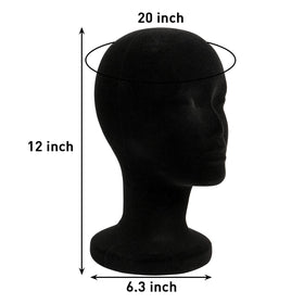 Foraineam 12-inch foam head ideal for glasses and accessories display in salons or at home.