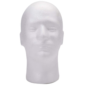 Foraineam white foam head with bottom hole fits standard clamps.