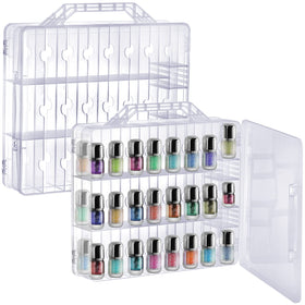 Foraineam nail polish organizer side view showing 48 bottles accessible