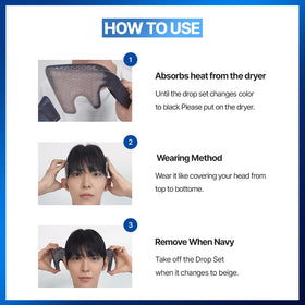 FORBEAUT DropSet gentle heat technology reduces scalp stress during styling.