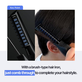 FORBEAUT M'STYLER AX ceramic brush ensures even heat distribution